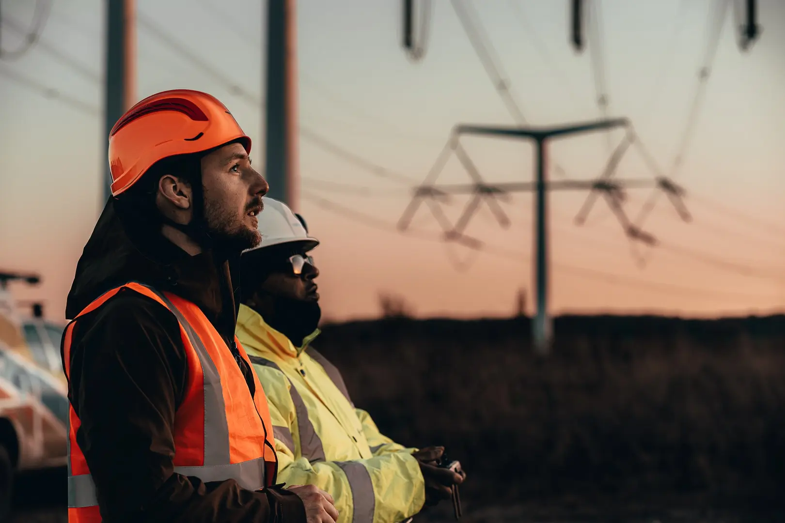 National Grid drone operator inspecting electricity infrastructure