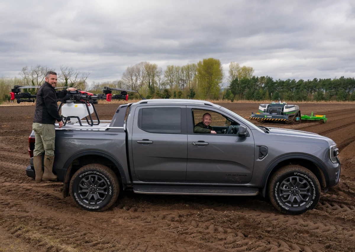 AutoSpray Systems agricultural drone in operation
